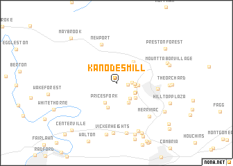 map of Kanodes Mill