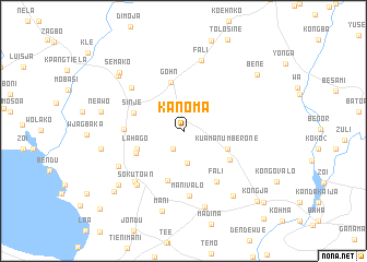 map of Kanoma