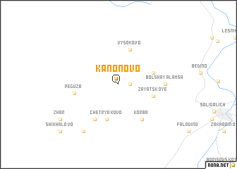 map of Kanonovo