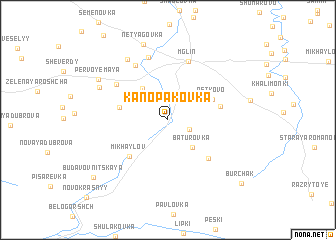 map of Kanopakovka