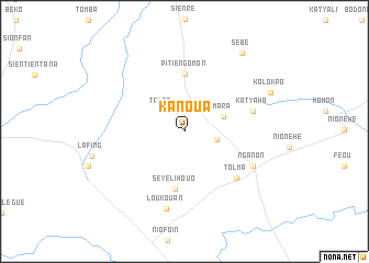 map of Kanoua