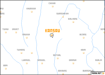 map of Kansau