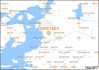 map of Känstorp