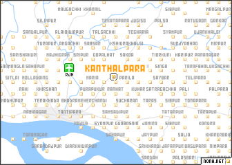 map of Kānthālpāra