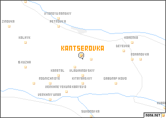 map of Kantserovka