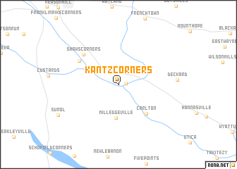 map of Kantz Corners