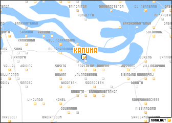 map of Kanuma