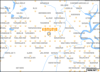 map of Kānuria