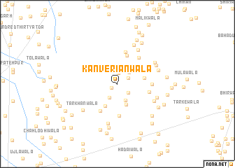 map of Kanveriānwāla