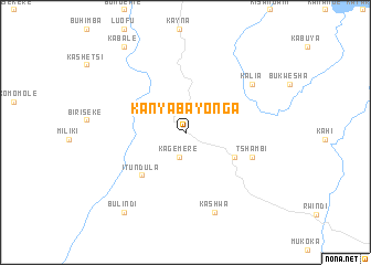 map of Kanyabayonga