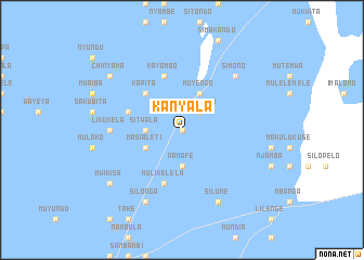 map of Kanyala