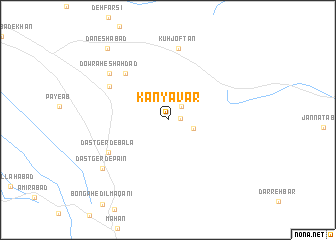 map of Kanyāvar