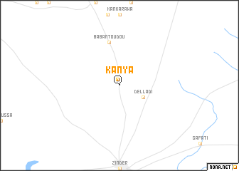 map of Kanya