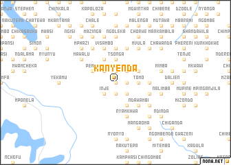 map of Kanyenda