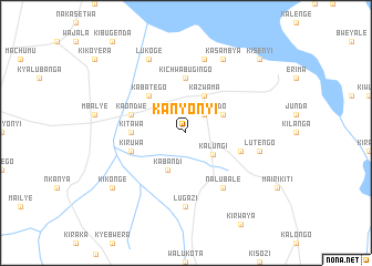 map of Kanyonyi