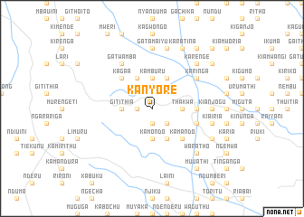 map of Kanyore