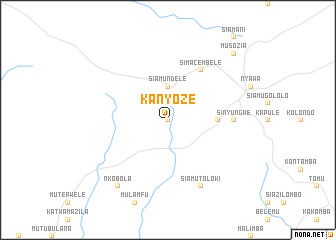 map of Kanyoze