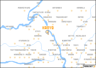 map of Kanyo