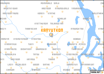 map of Kanyutkon