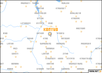 map of Kanywa