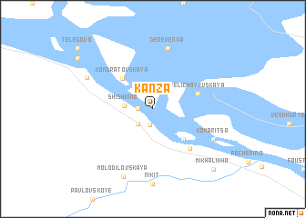 map of Kanza
