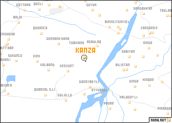 map of Kǝnzǝ