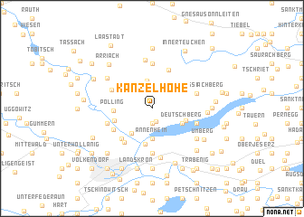 map of Kanzelhöhe