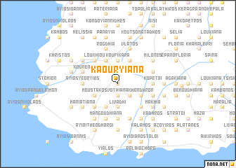 map of Kaouryianá
