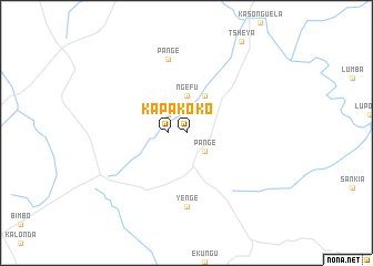 map of Kapako