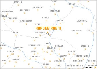 map of Kapdeğirmeni