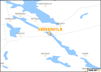 map of Kapeenkylä