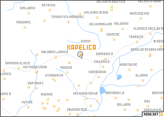 map of Kapelica
