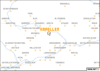 map of Kapellen