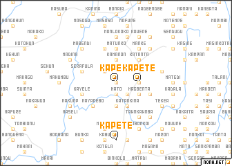map of Kapete