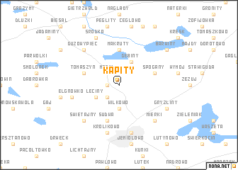 map of Kąpity