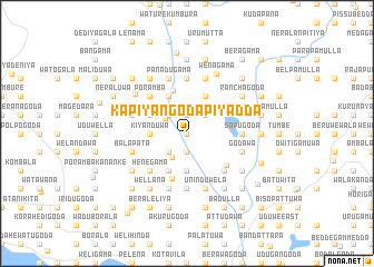 map of Kapiyangodapiyadda