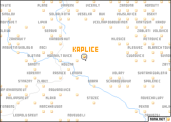 map of Kaplice