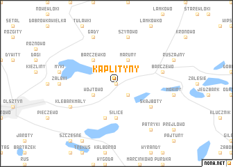 map of Kaplityny