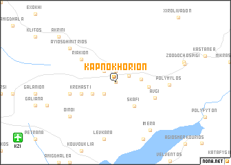 map of Kapnokhórion