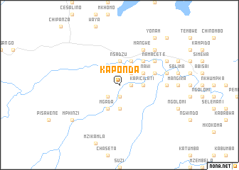 map of Kaponda