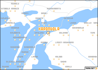 map of Kapondola