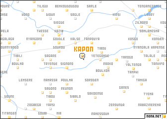 map of Kapon