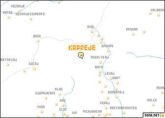 map of Kaprejë