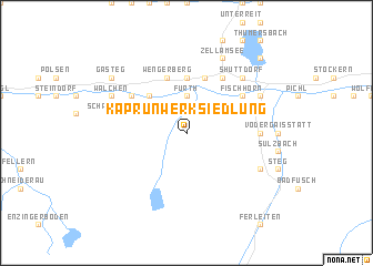 map of Kaprun Werksiedlung