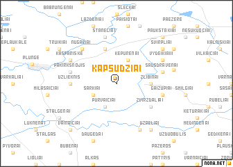 map of Kapsūdžiai