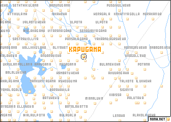 map of Kapugama