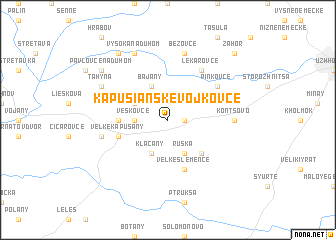 map of Kapušianske Vojkovce