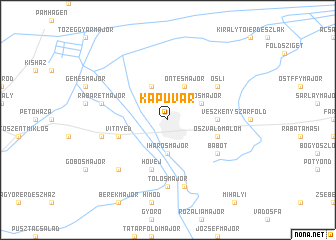 map of Kapuvár
