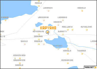 map of Käpyaho