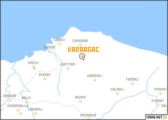 map of Karaağaç